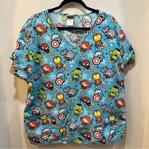Marvel Avenger Babies Scrub Top